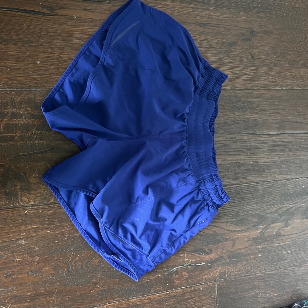 Lululemon hotty hot shorts in royal blue